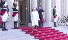Macron reçoit le président allemand Frank-Walter Steinmeier à l'Élysée