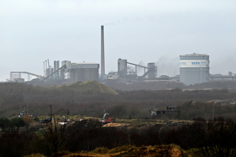 Les fourneaux de Port Talbot, au Royaume-Uni. ( AFP / JUSTIN TALLIS )