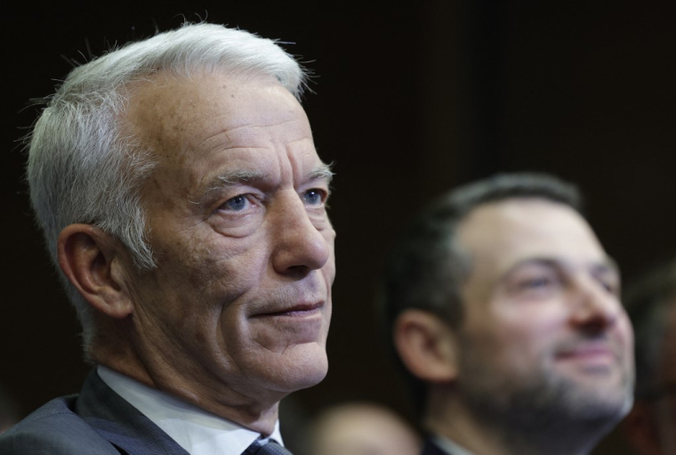 Patrick Martin, le 18 avril 2024, à Paris ( AFP / GEOFFROY VAN DER HASSELT )