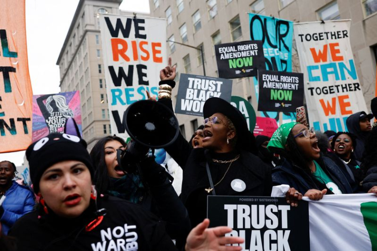 "People's March on Washington" ahead of the presidential inauguration of U.S. President-elect Donald Trump