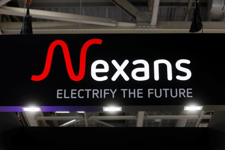 Un logo de Nexans au salon Rexel Expo